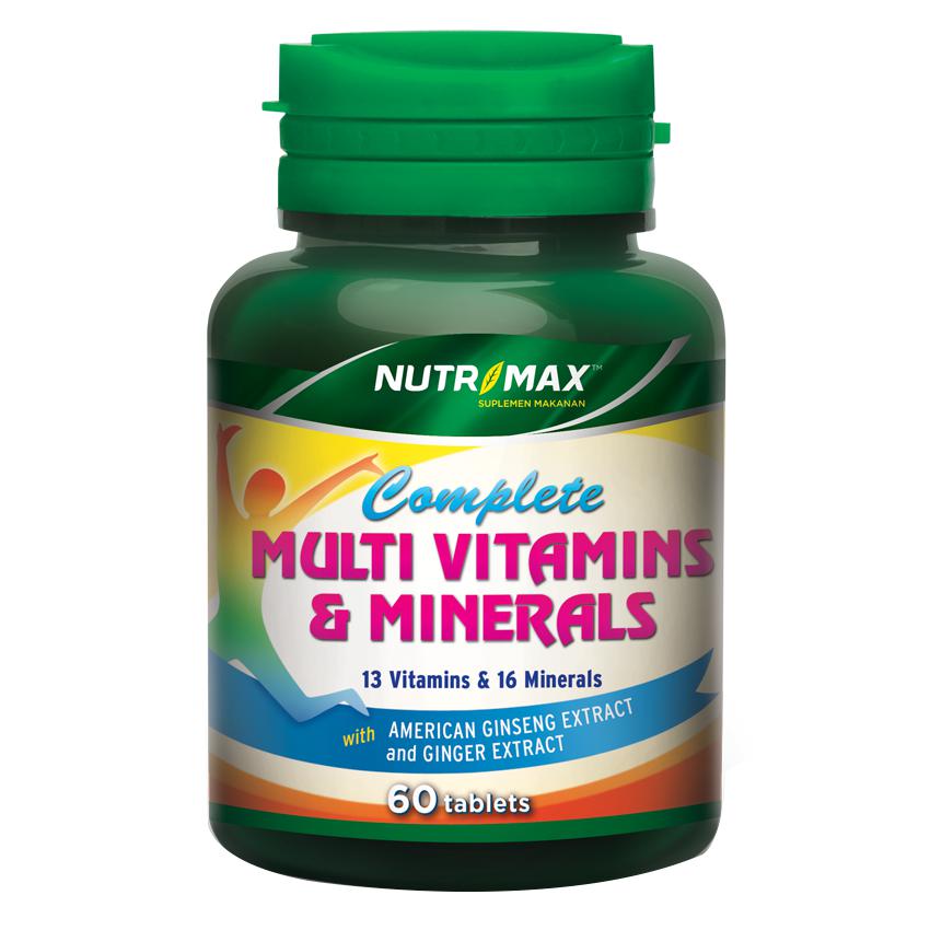 Gambar Nutrimax Complete Multivitamins & Minerals - 60 Tablet Jenis Stamina Tubuh