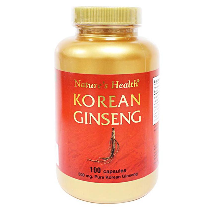Gambar Nature's Health Korean Ginseng 500 mg - 100 Kapsul Jenis Obat Kuat
