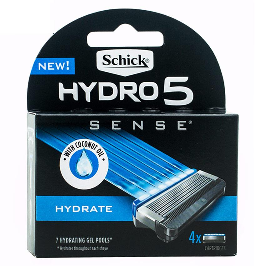 Gambar Schick Hydro 5 Sense Hydrate Refill - 4 Cartridges Jenis Peralatan Cukur