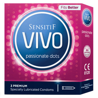 Gambar Vivo Kondom Passionate Dots - 3 Pcs Kondom