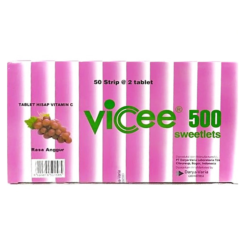 Vicee Vitamin C 500 mg Rasa Anggur - 100 Tablet